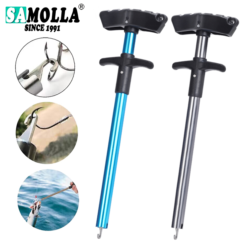 Fishing Equipment Warehouse - 釣りフックリムーバーツール釣りルアーリムーバーアルミチューブフックデタッチャーポータブルフィッシュフックアウトエクストラクター