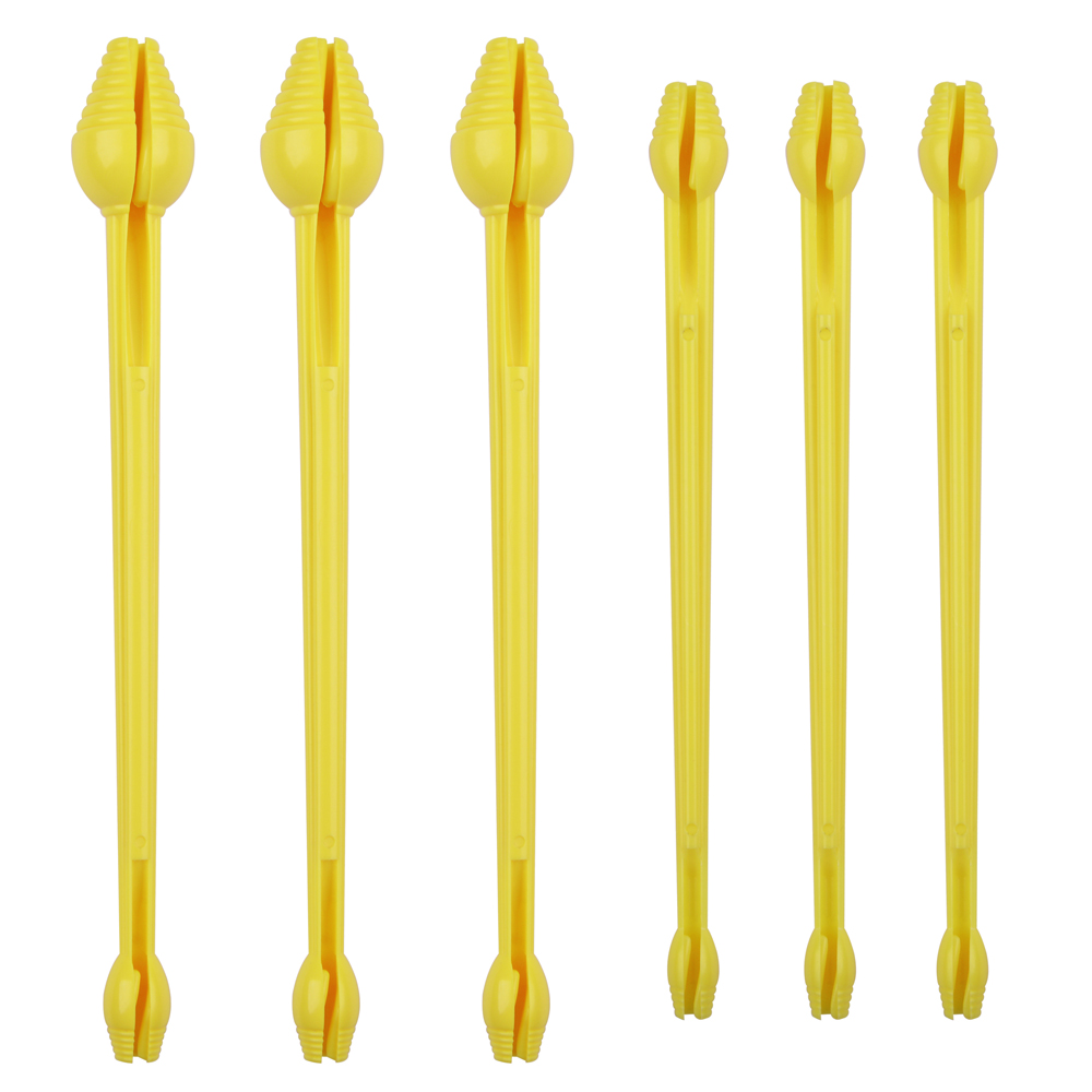 Fishing Equipment Warehouse - 6 個釣りフック Disgorger Snelled プラスチック釣りフックリムーバーフックルアースピナー抽出ツール除去ツール釣りアクセサリー