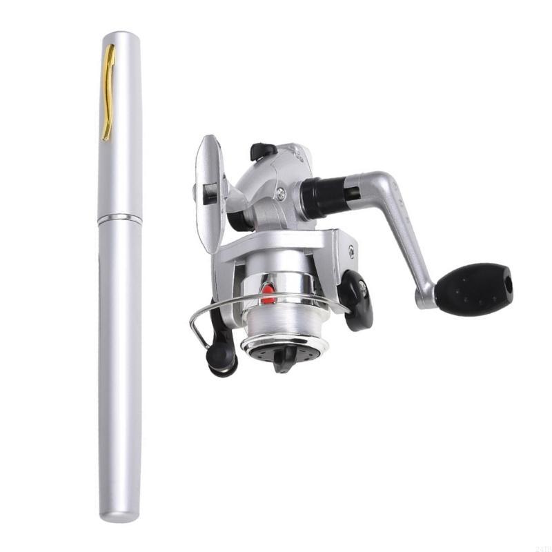 ミニペンスタイル釣り竿セット軽量ポケット釣り竿釣りリール付き - Penn Reel Fierce のレビューと価格