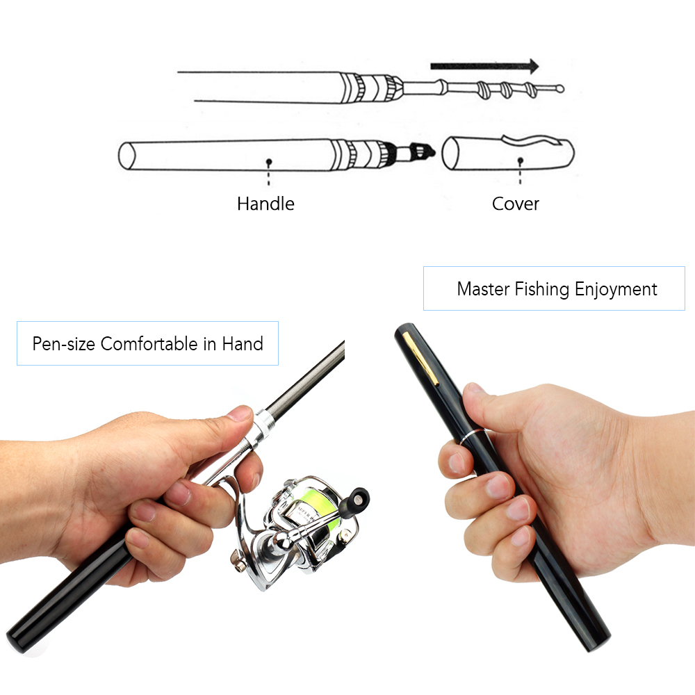 1M/1.4Mポケット折りたたみ式釣り竿リールコンボミニペン - Penn Reel Fierce のレビューと価格